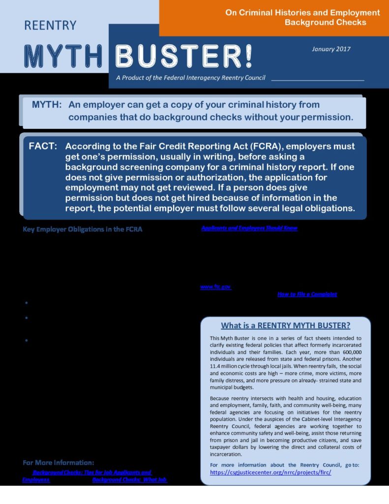 Myth Buster: Consideration of an Applicant’s Criminal History