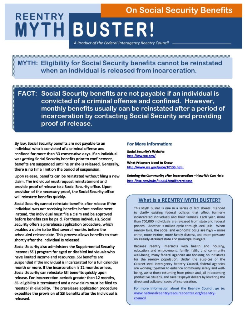 Myth Buster: Social Security Benefits