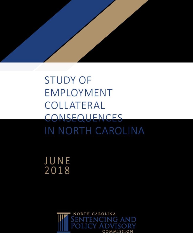 2018 Study of Employment Collateral Consequences in North Carolina