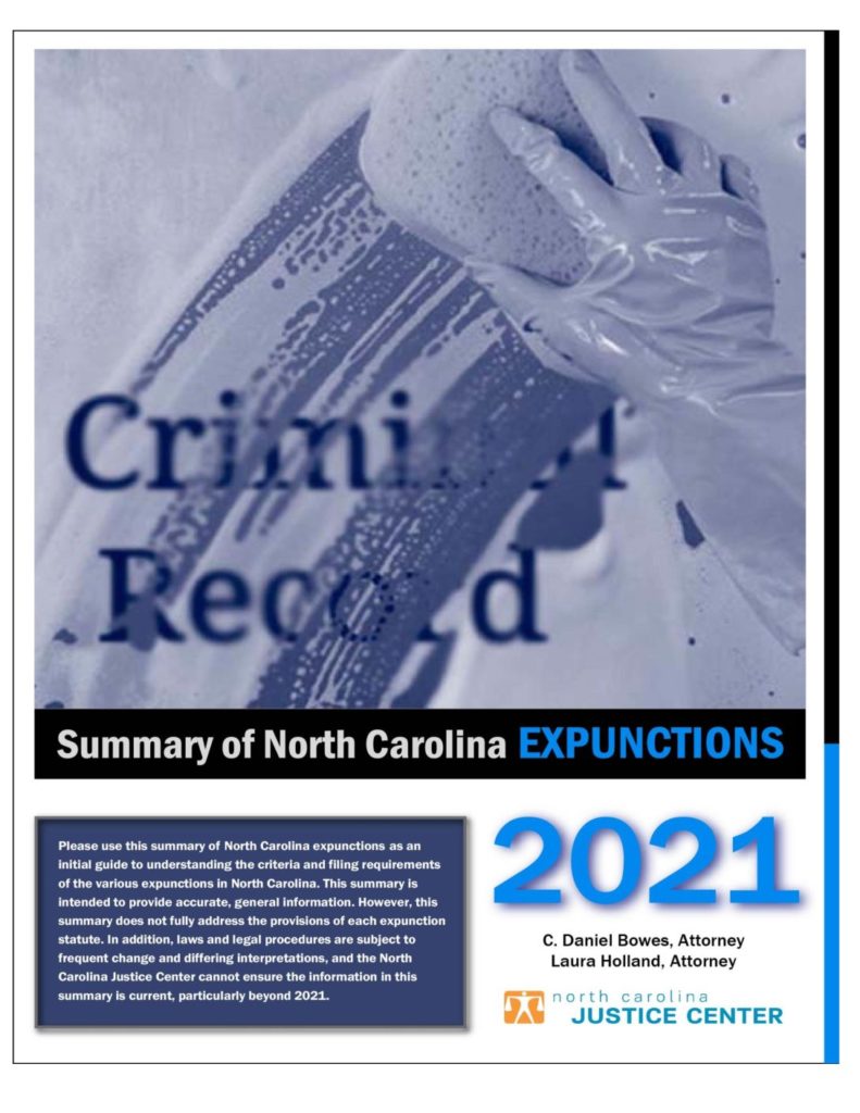 2021 Summary of North Carolina Expunctions
